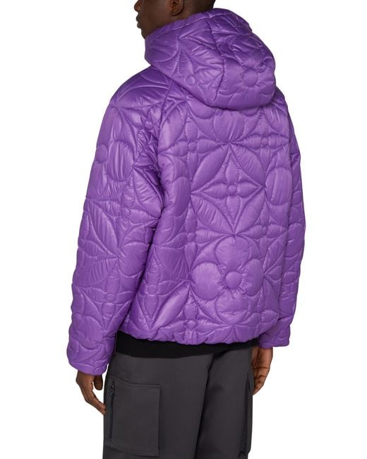Veste à capuche matelassée LVSE Louis Vuitton pour homme en coloris Purple