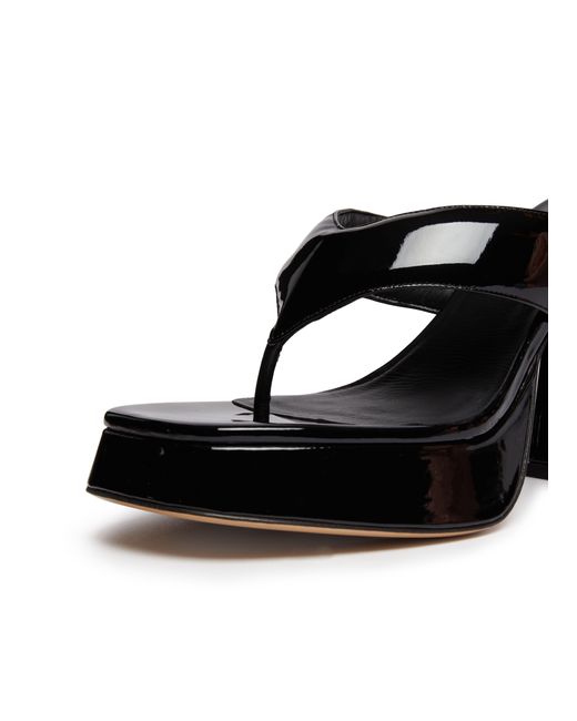 GIA COUTURE Black Neoprene High-heeled Sandals
