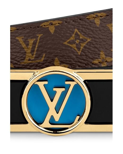Louis Vuitton Canvas Dauphine 25mm Reversible Belt in Blue | Lyst