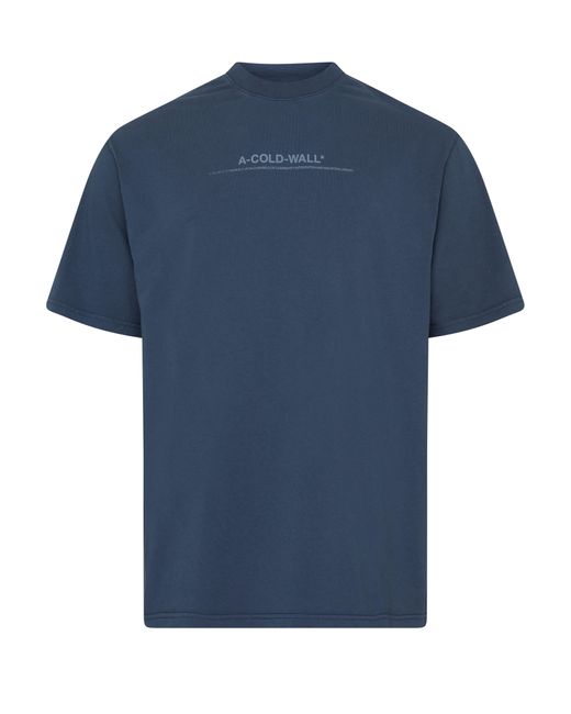 A_COLD_WALL* Kurzärmeliges T-Shirt Discourse in Blue für Herren