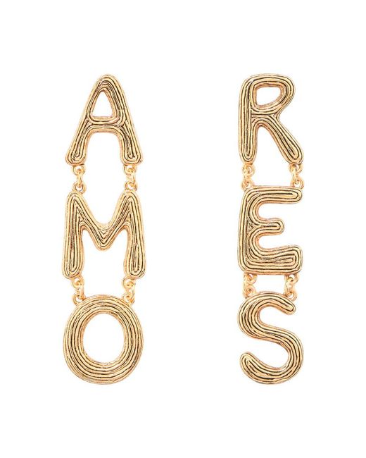 Aurelie Bidermann Metallic Amaite Earrings