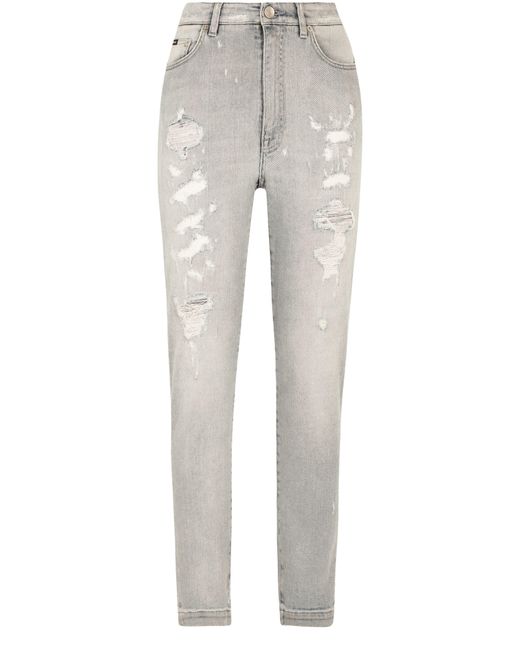 Dolce & Gabbana Gray Denim Grace Jeans