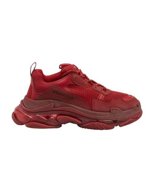 mens red balenciaga sneakers