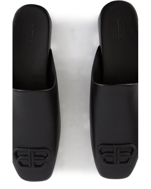 Balenciaga Cotton Cosy Bb Mules in Black for Men - Lyst