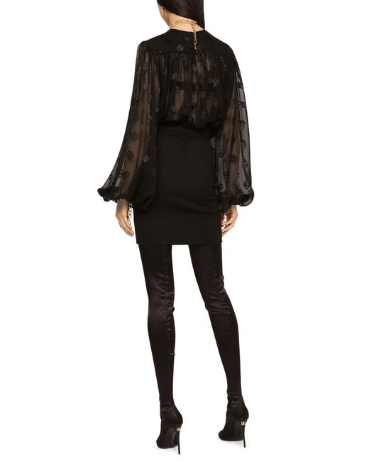Dolce & Gabbana Black Upgrade deine garderobe mit dieser stilvollen bluse