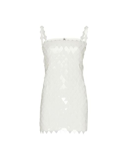 The Attico White Rue Mini Dress