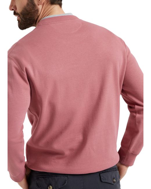 Brunello Cucinelli Pink Embroidered Sweatshirt for men