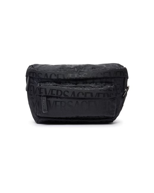 Versace Black Small Belt Bag for men