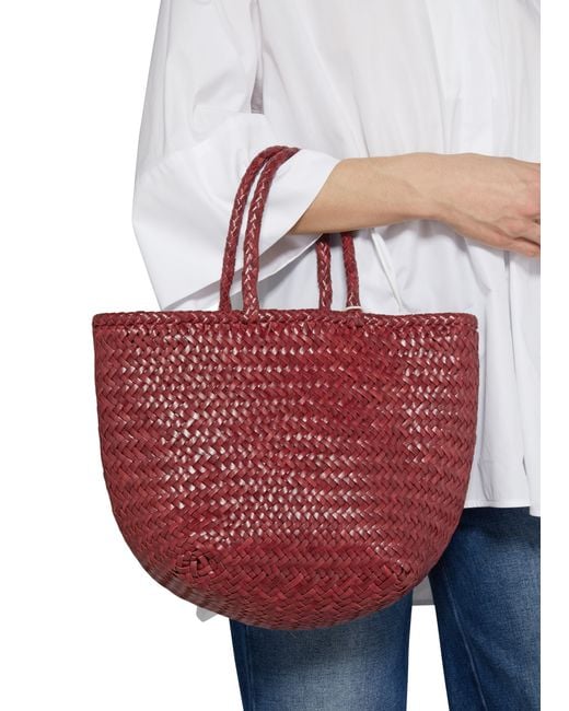 Dragon Diffusion Red Grace Small Basket Bag