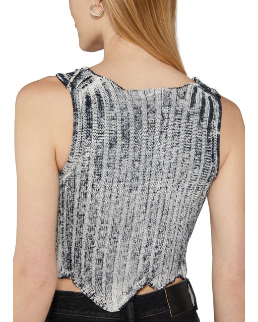 Acne Gray Sleeveless Knitted Top