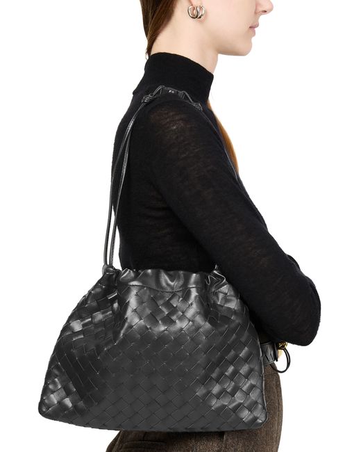 Bottega Veneta Black Intrecciato Calfskin Medium Dustbag