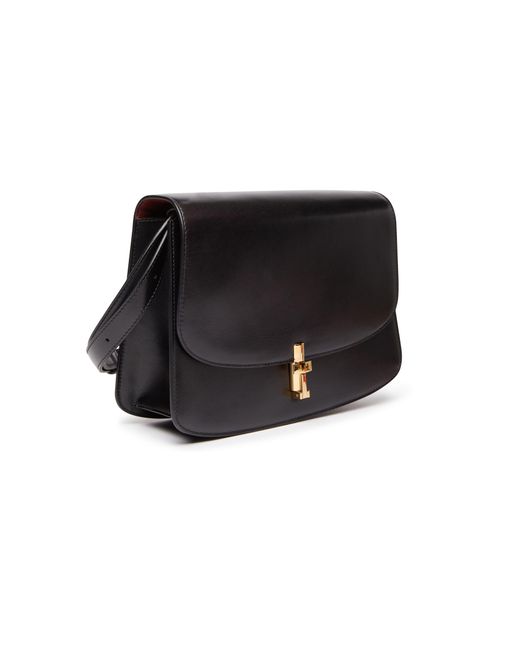 The Row Black Sofia Leather Crossbody Bag