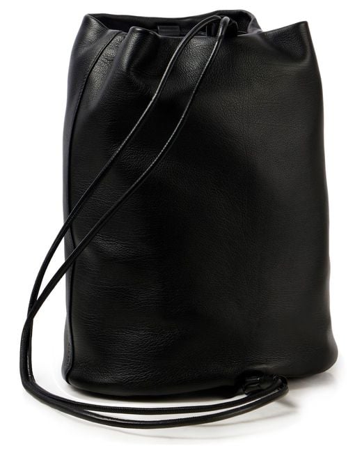 The Row Black Joe Leather Backpack