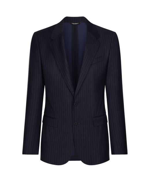 Dolce & Gabbana Taormina-Jacke aus Wolle und Seide in Blue für Herren