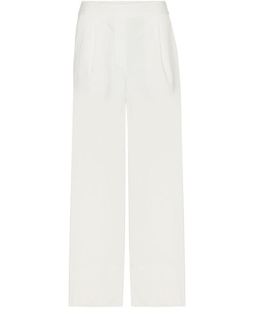 Matteau White Cropped Summer Trouser