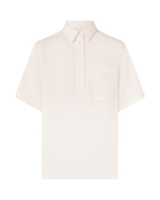 Polo Fluide Totême en coloris White