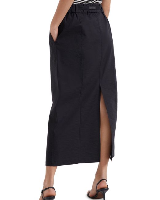 Brunello Cucinelli Black Poplin Skirt
