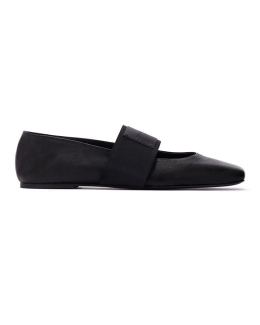 Givenchy Black Sliced Square Ballet Flats