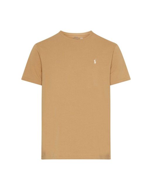 Polo Ralph Lauren Natural Short Sleeved T-Shirt for men