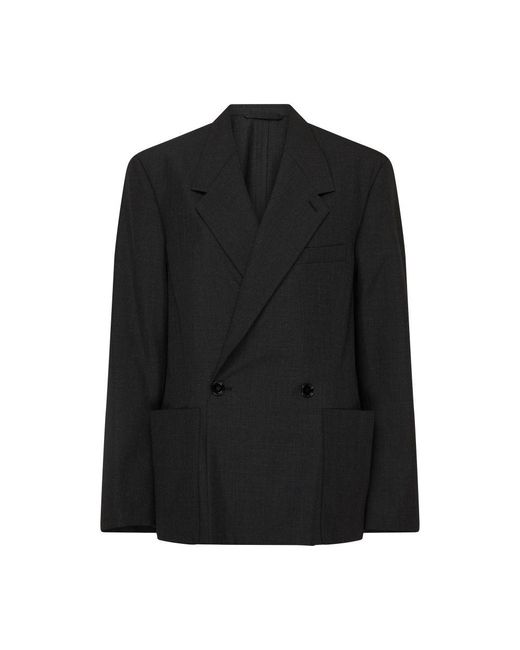 Lemaire Black Oversized Tailored Jacket