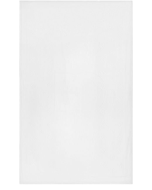 Dolce & Gabbana White Beach Towel (115X186) for men