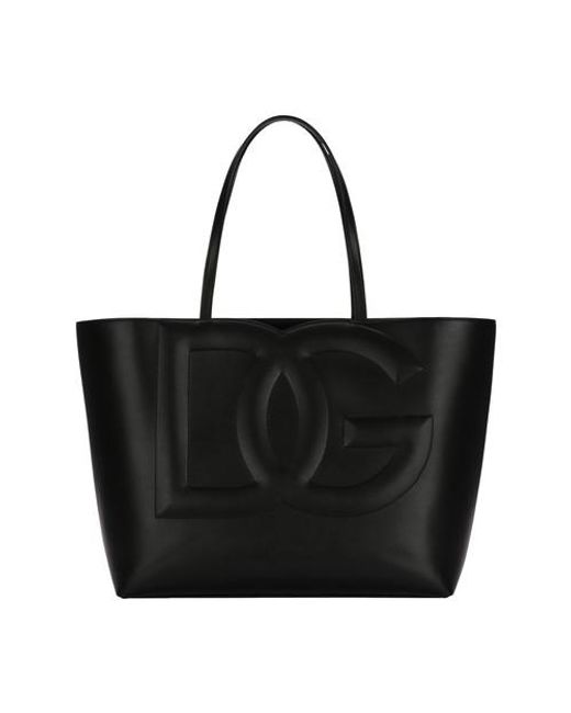 Sac cabas format moyen en cuir de veau avec logo DG Dolce & Gabbana en  coloris Noir | Lyst