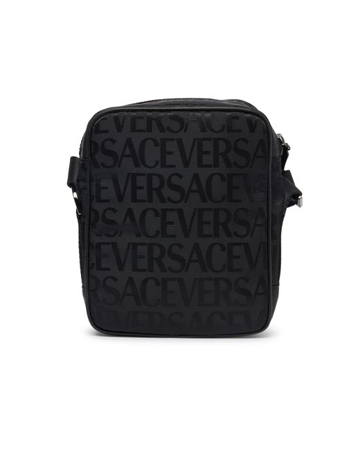 Versace Black Small Messenger Bag for men