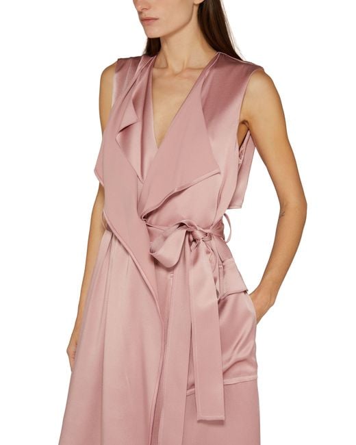 Victoria Beckham Pink Trench Dress