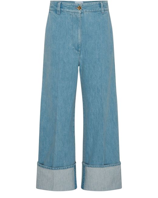 Patou Blue Turn Up Jeans