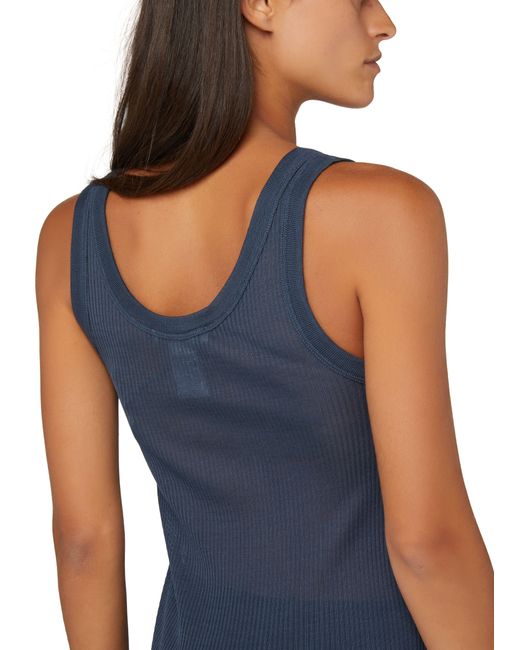 Lemaire Blue Seamless Tank Top