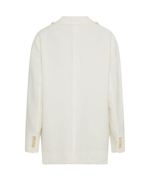 Acne White 3 Buttons Jacket