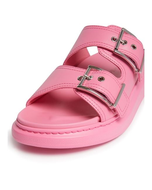 Alexander McQueen Pink Oversize Sandals