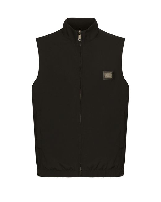 Dolce & Gabbana Black Reversible Vest for men