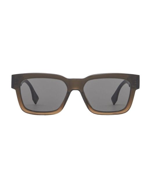 Fendi Gray O'lock Sunglasses for men