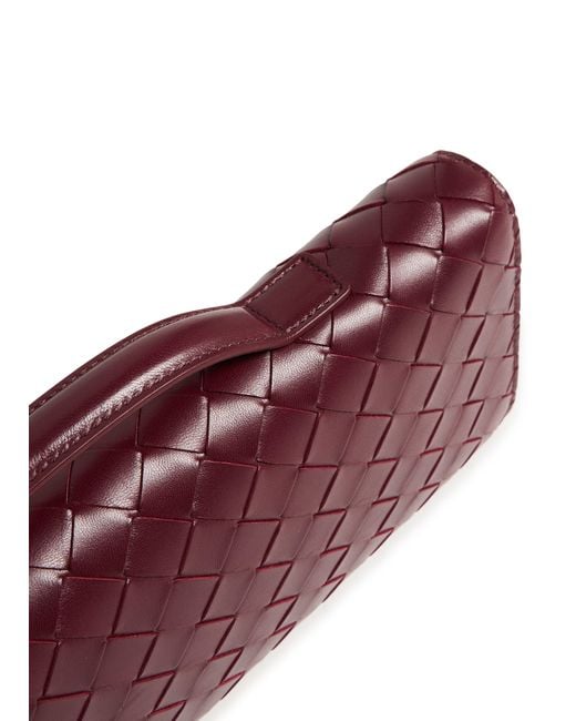 Bottega Veneta Red Long Andiamo Clutch With Handle