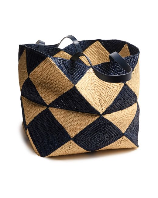 Loewe Blue Puzzle Fold Diamond Xxl Tote for men