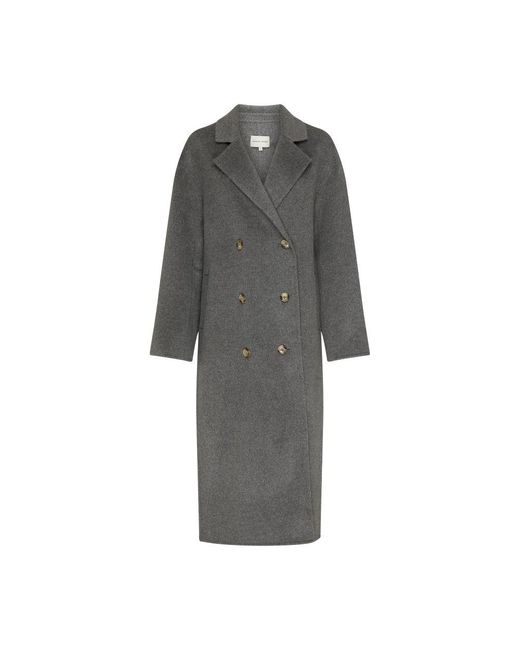 Loulou Studio Gray Borneo Wool And Cashmere Coat
