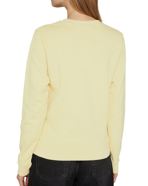 Maison Kitsuné Yellow Fox Head Patch Sweatshirt