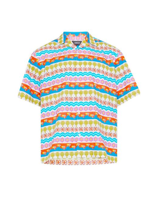 Egonlab Blue Wonderland Summer Shirt for men