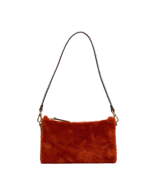 MANU Atelier Red Mini Prism Shoulder Bag