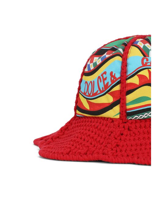 Dolce & Gabbana Multi-colored Crochet Hat