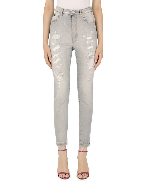 Dolce & Gabbana Gray Denim Grace Jeans