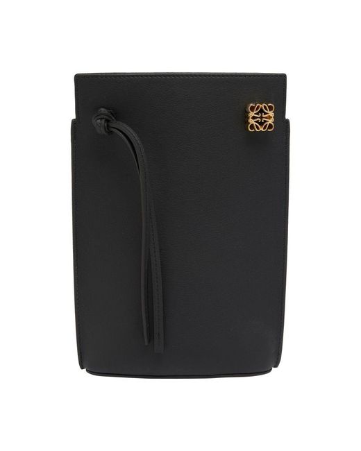 Loewe Black Mini Dice Pocket Bucket Bag