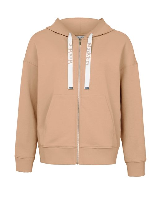 Max Mara Natural Kapuzenpullover Mit Reißverschluss Jour