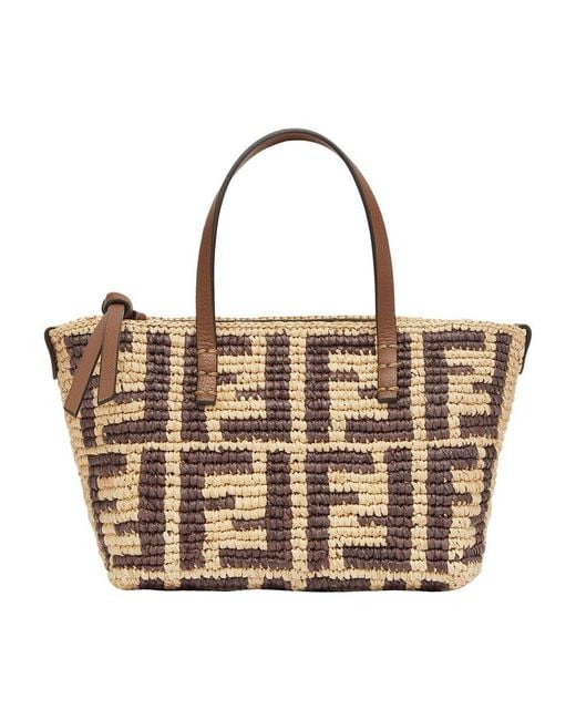Fendi Brown Small Shopper Bag