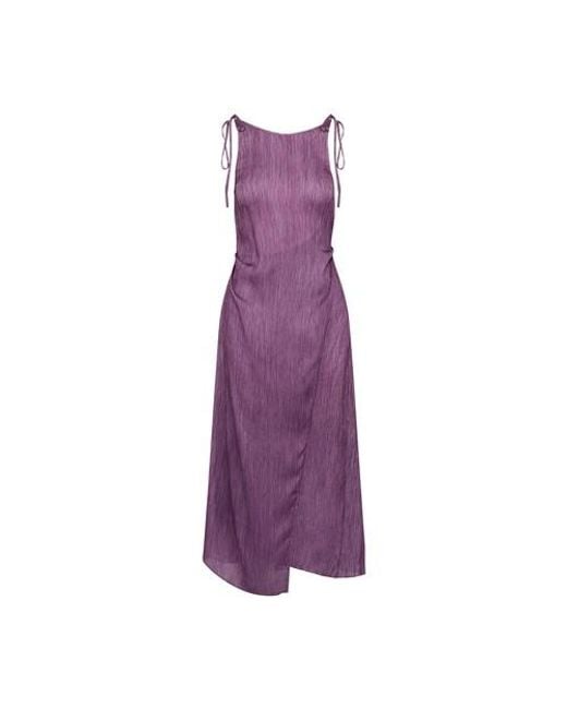 Acne Purple Dayla Crink Dress