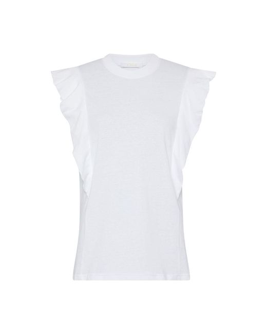 Chloé White Short Sleeved T-Shirt