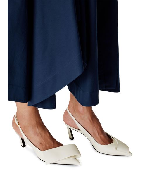 Givenchy White Pumps Mit Flechtband