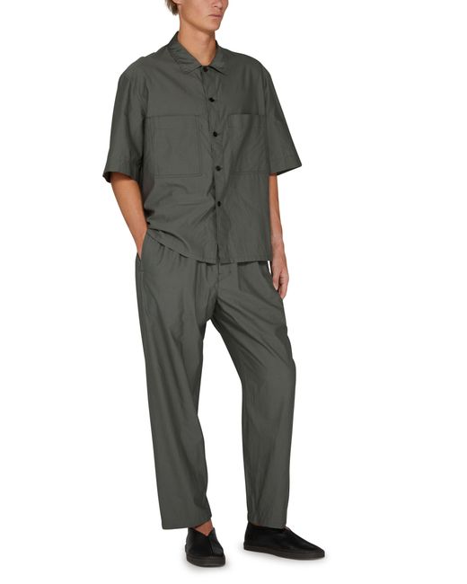Lemaire Gray Short Sleeve Pyjama Shirt for men