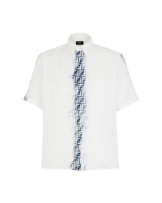Fendi White Oversized Shirt for men